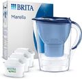 BRITA Wasserfilter Kanne Marella blau (2,4l) inkl. 3x MAXTRA PRO All-in-1 Wasser