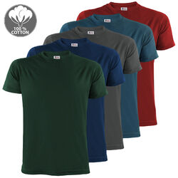 T-Shirt Herren Basicshirt Männer 5er Set Pack tshirt set Rundhals S - 5XL