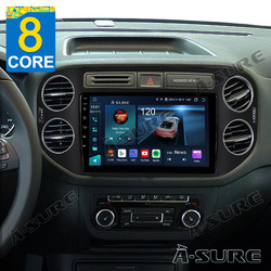 8-Core Android 13 4+64G Carplay BT GPS Navi Autoradio Für VW Tiguan 5N 2007-2014