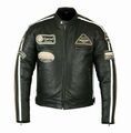 Motorrad Leder Jacke Biker Motorrad Vintag Jacke Motorrad Cruiser Chopper Jacke 