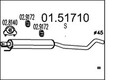 MTS Mittelschalldämpfer Schalldämpfer für Opel Meriva 01.51710