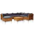 Akazie Massiv Gartenmöbel Set mit Kissen Sofa Lounge mehrere Auswahl vidaXL