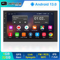 2 Din 7“ Android 13.0 Autoradio 32GB Mit GPS Sat Navi WIFI FM RDS Bluetooth USB