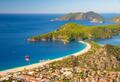 Wandbild: Ölüdeniz-Lagune im Meer, Landschaftsansicht des Strandes, Türkei [...]