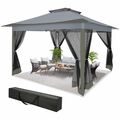 Pavillon Gartenpavillon Partyzelt Gartenzelt Faltpavillon 3x3m/3,3x3,3m/3,6x3,6m