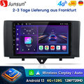 6+128G 9" Android 13 Autoradio Carplay Für Benz Smart 451 10-2015 GPS Nav 8-Kern