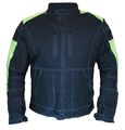 Motorrad Jacke Touren Textil Cordura Motorradjacke Schwarz Neongelb L,XL und 4XL