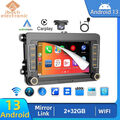 2+32G Carplay Für VW Touran Golf 5 6 Polo Android 13 Autoradio GPS Navi RDS BT