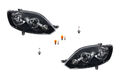 Scheinwerfer Set Halogen HSW passend für VW Golf V 1K 5M 09-13 Leuchtmittel L R