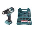 Makita DHP484Z 18V Akku Schlagbohrschrauber + Makita B-53811 Bit & Bohrer-Set