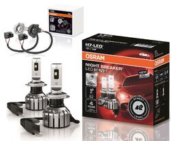 OSRAM Night Breaker H7 LED GEN 2 Nachrüstlampen + Adapter für VW Golf 7 5G 2012-