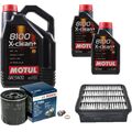 BOSCH Inspektionspaket 7 L MOTUL 8100 X-clean+ 5W-30 für Mazda CX-5 2.2 D 6