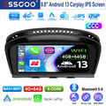 Für BMW E60 E61 E90 E91 CCC Android 13 CarAutoPlay 8Core 4G+ GPS Navi Autoradio