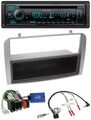 Kenwood Bluetooth DAB CD Lenkrad USB Autoradio für Alfa GT 147 07-10 silber Abla