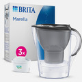 BRITA Wasserfilter Kanne Marella graphit (2,4l) inkl. 3x MAXTRA PRO All-in-1