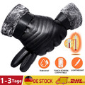 Winter Männer PU Leder Warm Halten Fahren Radfahren Snowboard Sport Handschuhe
