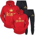 Herren Sport Kapuzenpullover Sweatshirt+Hosen Jogging Trainingsanzüge Zweiteiler