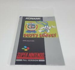 Super Nintendo/SNES - Tiny Toon Adventures Buster Busts Loose!Spielanleitung-gut