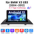 6+128G 9''Android12 Für BMW X3 E83 2004-2012 Autoradio GPS Navi WIFI FM DAB+