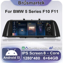 10.25'' Android 13 Autoradio CarPlay 8-Kern 64G GPS Navi Für BMW 5er F10 F11 NBT