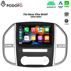 Android 13 Autoradio Navi GPS Carplay BT Für Mercedes Benz Vito 3 W447 2014-2020