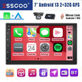 2 DIN 7'' Autoradio Android 13 Carplay 2+32G GPS Navi BT WIFI RDS HIFI DAB+ KAM