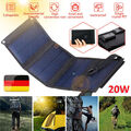 20W Faltbares Solar panel Solar panel Power Bank Handy USB Ladegerät Camping Wan