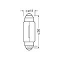 10x Glühlampe, Einstiegsleuchte ams-OSRAM 6461 passend für