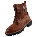 125735-Mustang Damen Stiefel Stiefelette warm Braun Gr. 40 getragen 2. Wahl