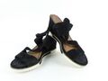 Tamaris Damen Schuhe Pumps schwarz Gr. 41 Sandalette Slingback Leder (17344)