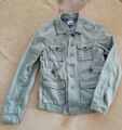 Hilfiger Jacke Khaki grün Knöpfe Damen Gr. M 36 38