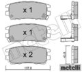 metelli 22-0151-0 Bremsbelagsatz für Scheibenbremse Bremsbelagsatz 