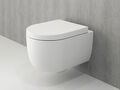 Toilette spülrandlos Design Hänge Wand WC Keramik weiss matt Sitz Soft Close 