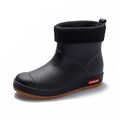 Herren Damen Stiefeletten Gummistiefel Pelzgefüttert Regenschuhe Stiefel Gr36-44