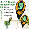 2x PH Wert Messgerät Tester Bodentester Bodenmessgerät Lichtmesser Feuchtigkeit