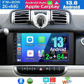 DAB+ Für Smart Fortwo 451 2010-2015 Android 13 2+64GB Autoradio GPS Navi CarPlay