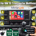 Apple Carplay Android 13 Autoradio GPS DSP Navi Für VW T6 Transporter Multivan