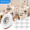 10X LED Spot Einbaustrahler Set Einbauleuchte Deckenleuchte Strahler 3W 5W 7W