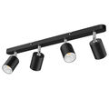 Aufbaulampe 1-4flammig Deckenlampe schwarz weiss GU10 Einbaustrahler Spot Balken