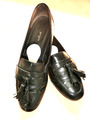 *Paul Green* Slipper/Loafers  schwarz ;Leder Gr. 38,5 / 5,5 1A Zustand