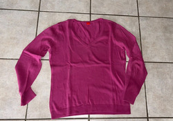 Esprit Pullover Gr.L V-Ausschnitt pink