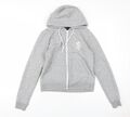 Gym King Unisex Kinder Hoodie grau durchgehender Reißverschluss 10 Jahre