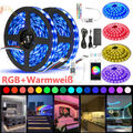 5m-20m 5050 SMD RGB+WW RGBW LED Stripe Leiste Streifen Band WiFi APP Controller