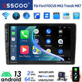 Android13 9" Autoradio Für Ford Transit MK7 FOCUS MK2 Carplay USB Kam Navi BT FM