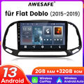 9'' Android 13 Autoradio Navi Carplay 2+32GB GPS DAB BT Für Fiat Doblo 2015-2019