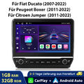 10.1" Carplay Android 13 Autoradio Für Fiat Ducato Citroen Jumper Peugeot Boxer