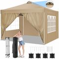 Faltpavillon Pavillon 3x3-3x6m Wasserdicht Anti-UV Pavillion Pavilon Gartenzelt