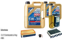 BOSCH Inspektionspake 7 L LIQUI MOLY Longlife III 5W-30 für Porsche Cayenne 92A