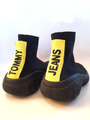 ★TOMMY JEANS★HILFIGER★ Stiefel Stiefelette Boots Socken-Schuh schwarz Gr.44