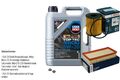 BOSCH Inspektionspake 5 L LIQUI MOLY Top Tec 4600 5W-30 für Opel Agila (B)